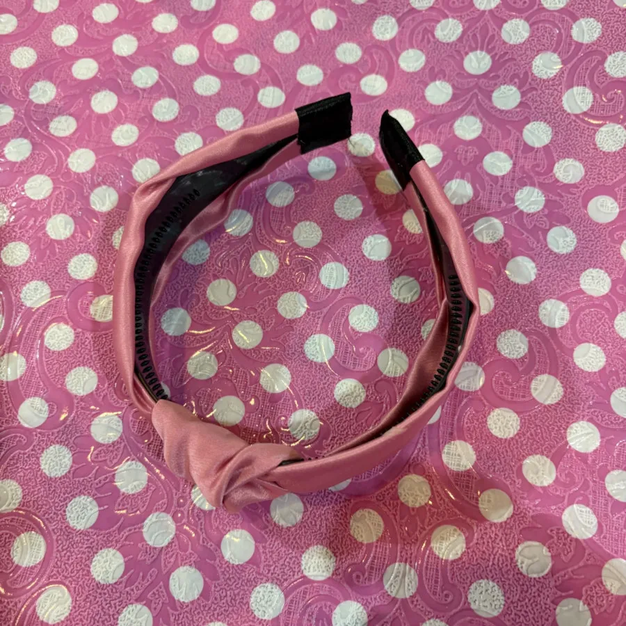 تل گره ای ساتن صورتی