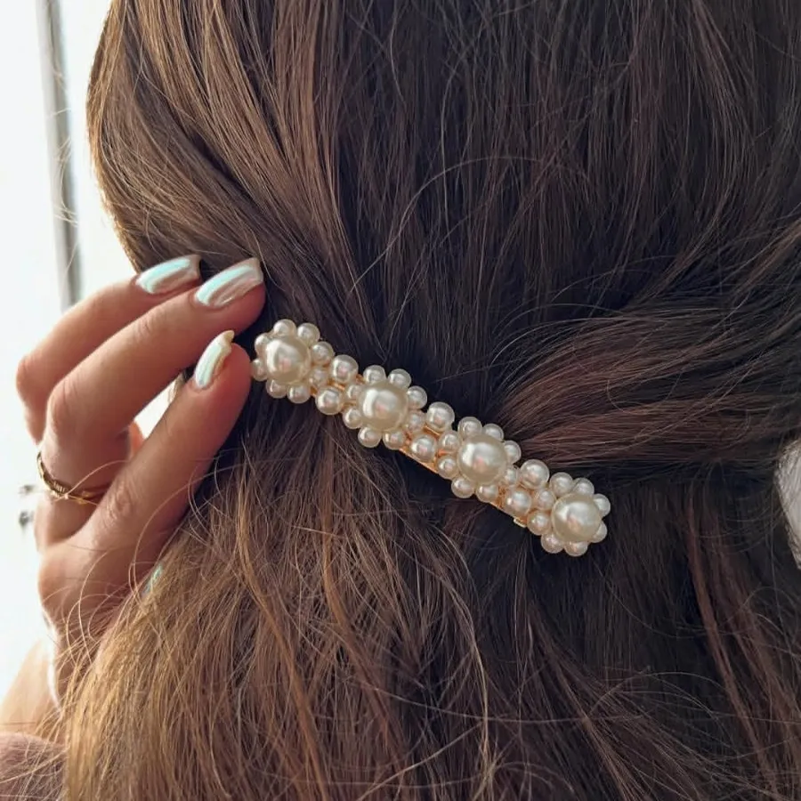 گیره مو کلیپسی مرواریدی