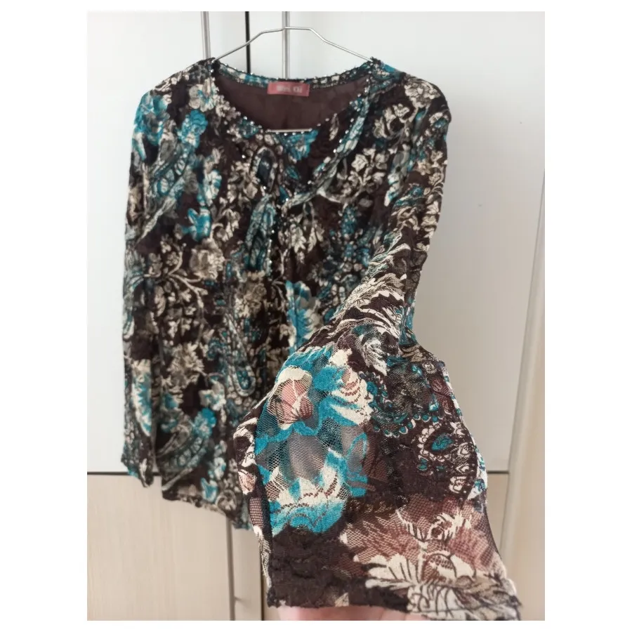 بلوز مجلسی دانتل گلدار