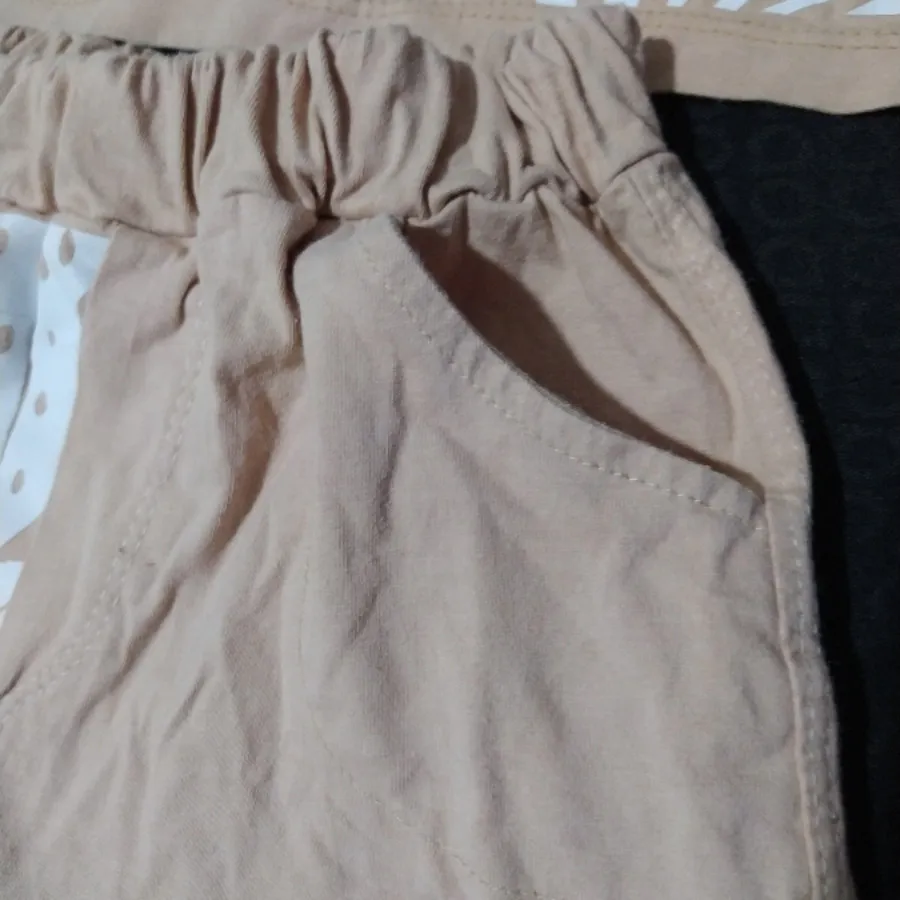 تیشرت شلوارک کرمی