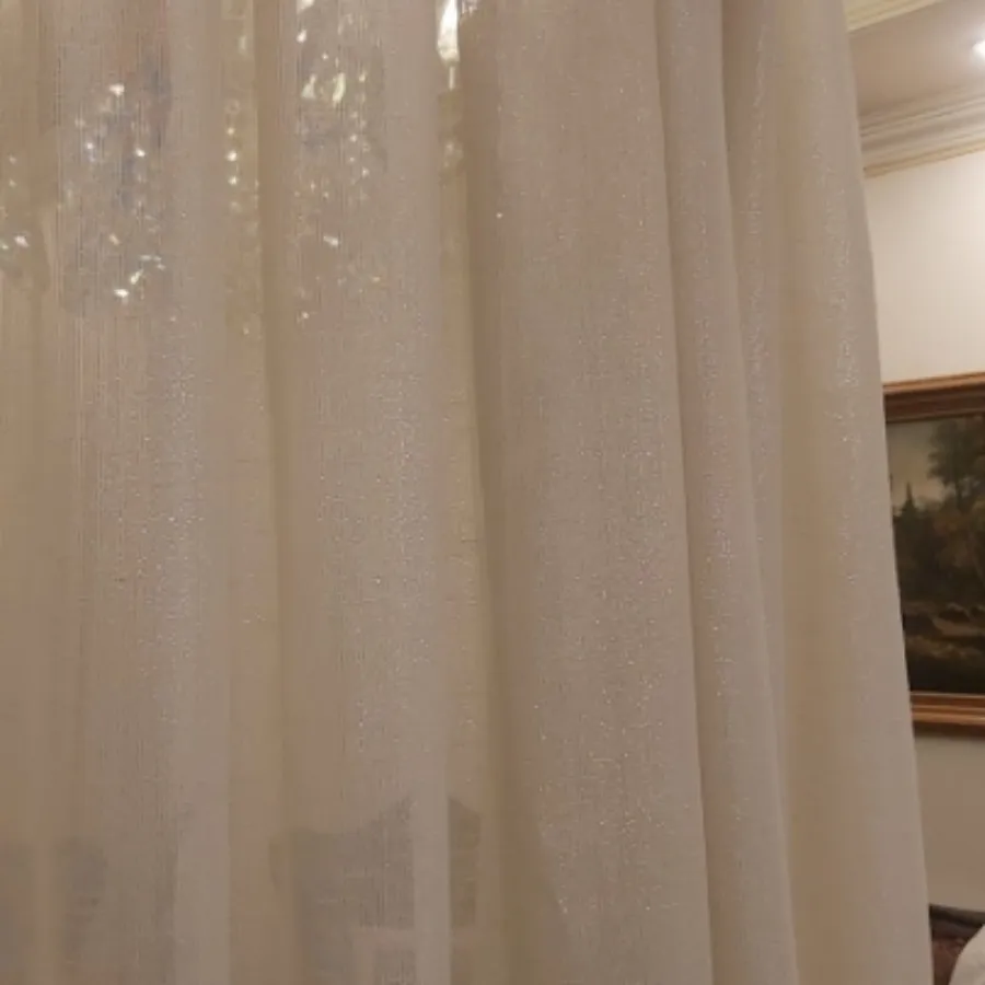 دو عدد پرده تور شاین دار