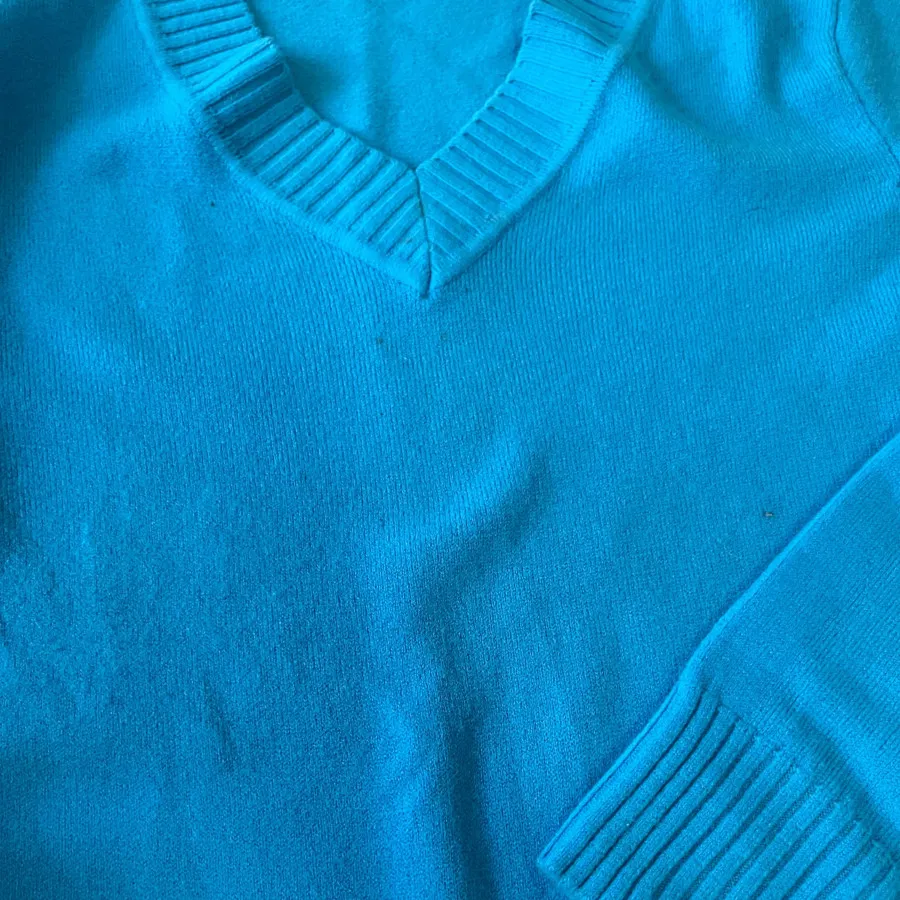 بلوز بافت آبی فیروزه ای