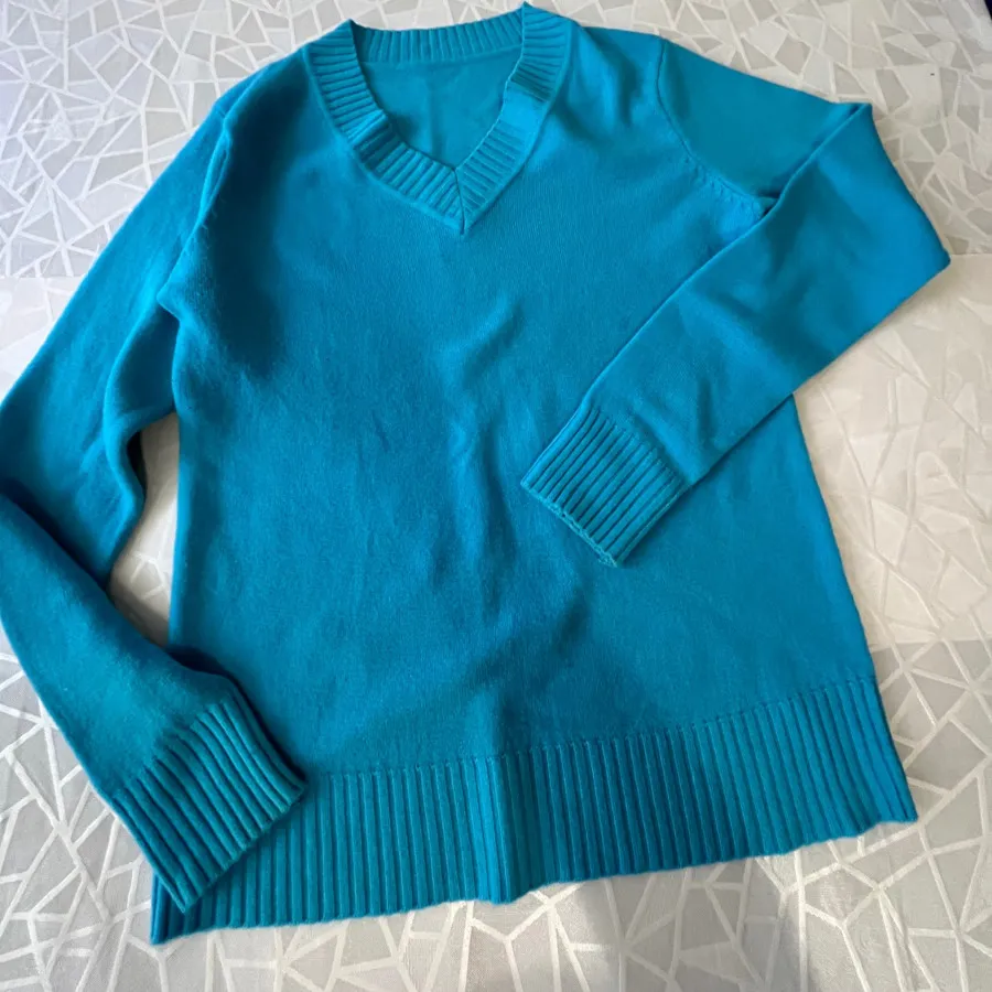 بلوز بافت آبی فیروزه ای