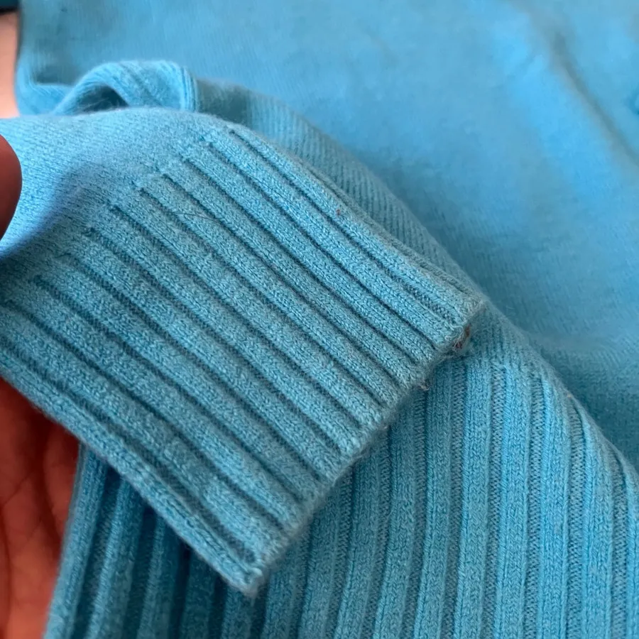 بلوز بافت آبی فیروزه ای