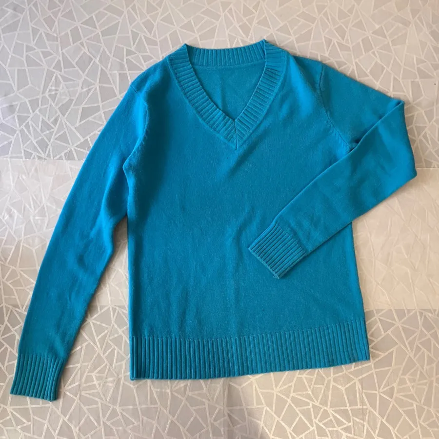 بلوز بافت آبی فیروزه ای