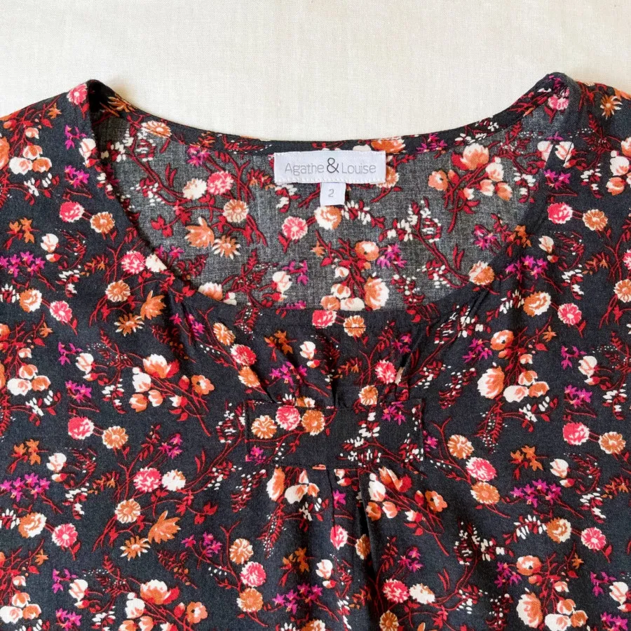 بلوز فلورال نخی