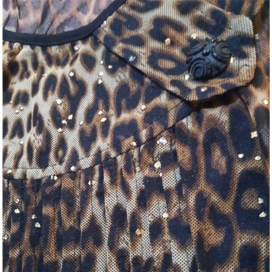 لباس خواب پلنگی توری