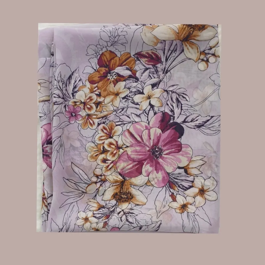 شال حریر یاسی ملی عروسونه