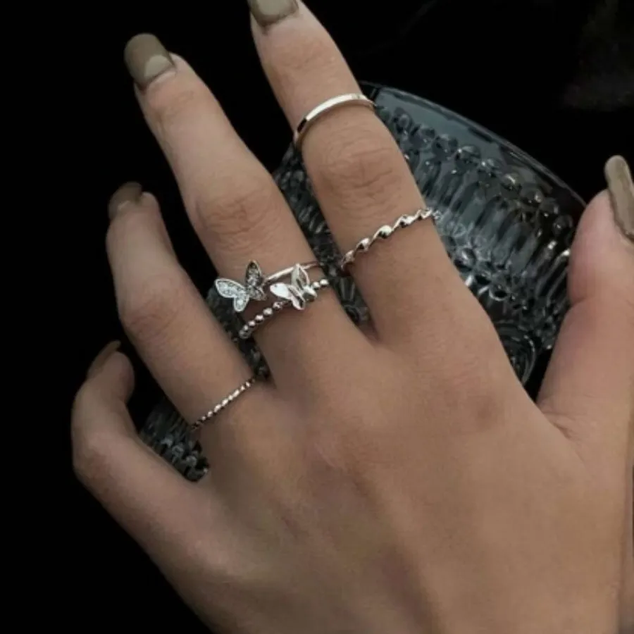 پک انگشتر بوهمی استیل