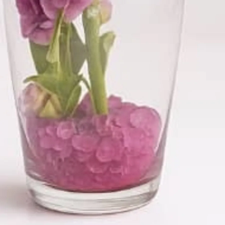 گلدان شیشه ای همراه گل