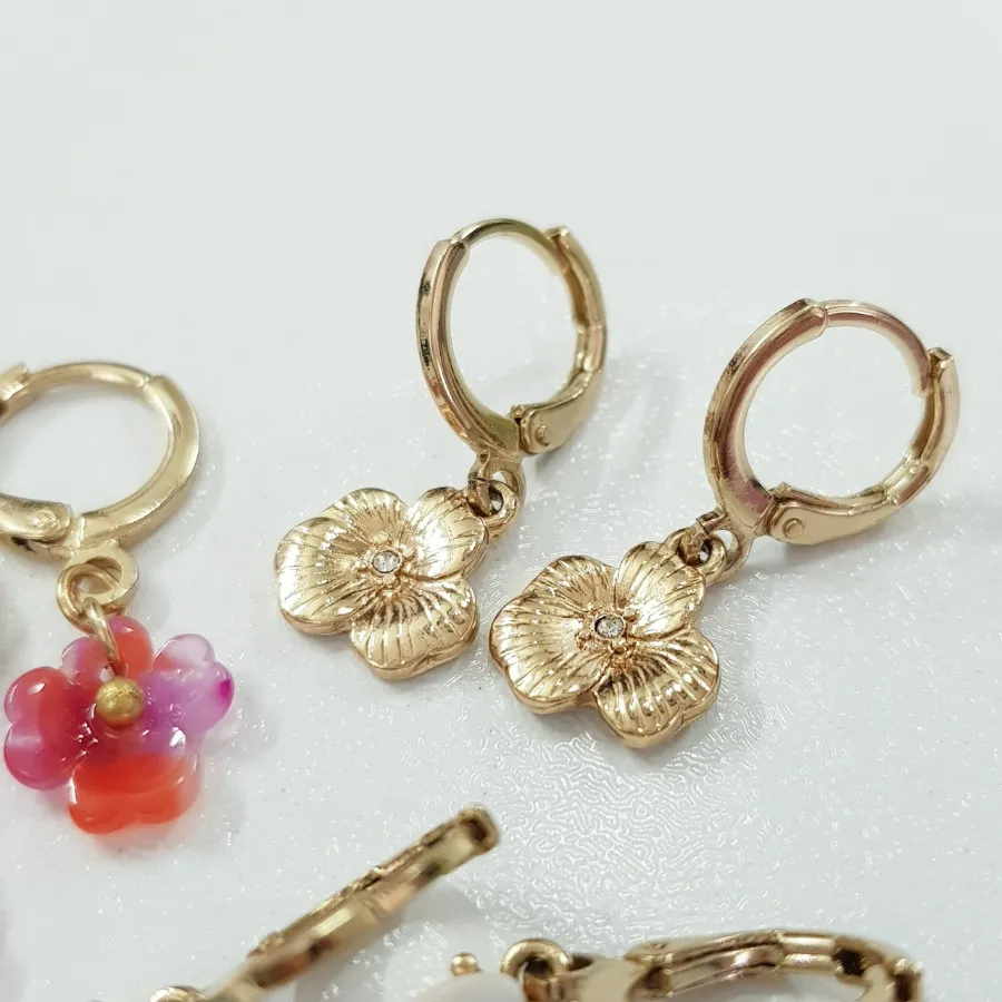 پک سه جفتی گوشواره طلایی