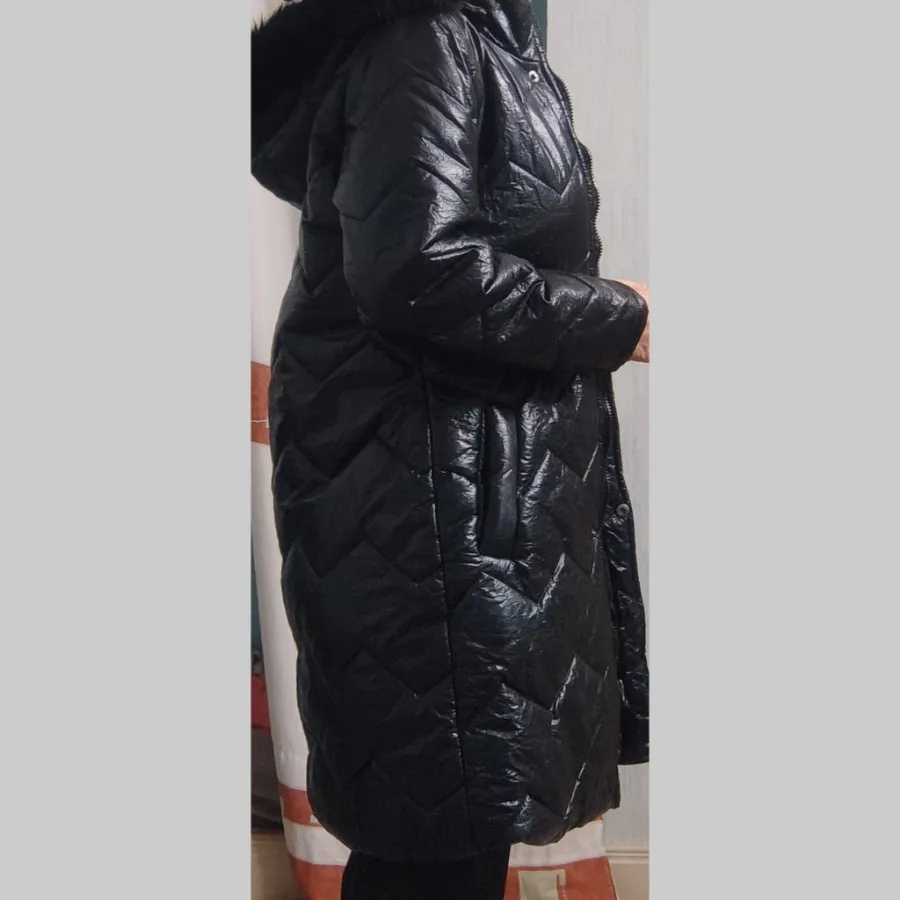 کاپشن چرم مشکی