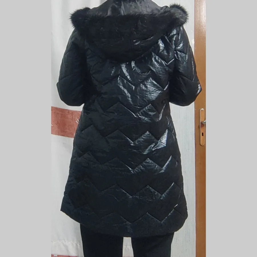 کاپشن چرم مشکی