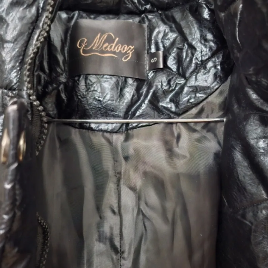 کاپشن چرم مشکی