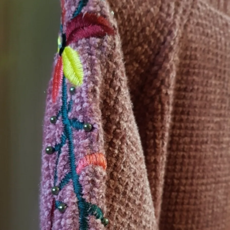 پلیور بافت گلدوزی