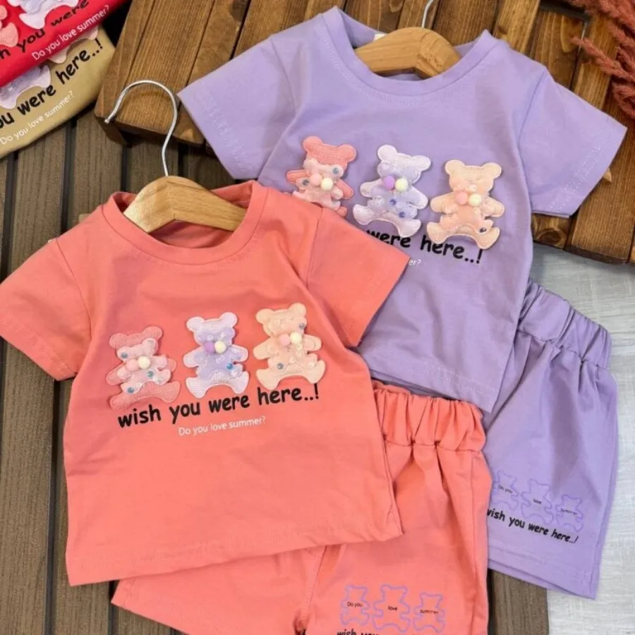 تیشرت شلوارک سه خرس 1تا2س