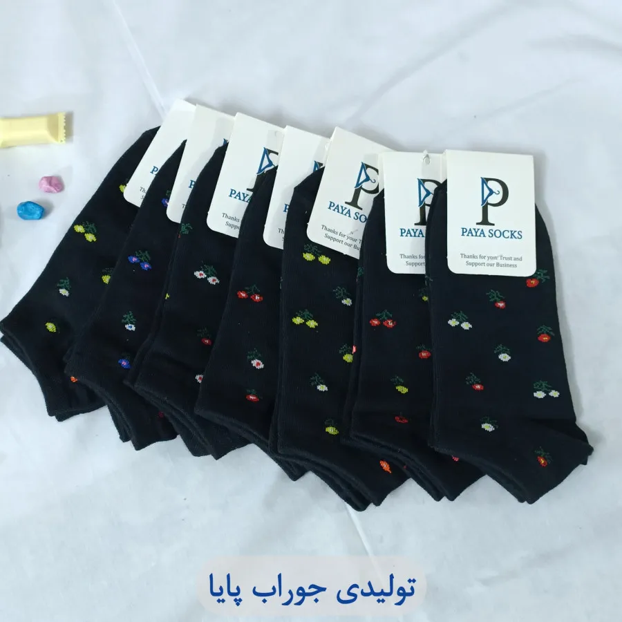 جوراب مچی گل گلی 12 عددی
