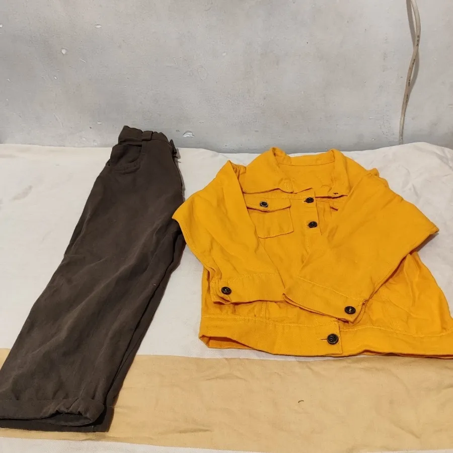 کت کتان و شلوار پسرانه