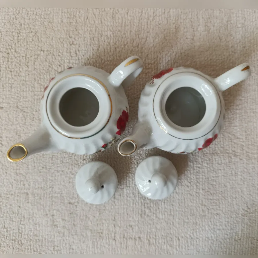 جفت قوری زعفرانی