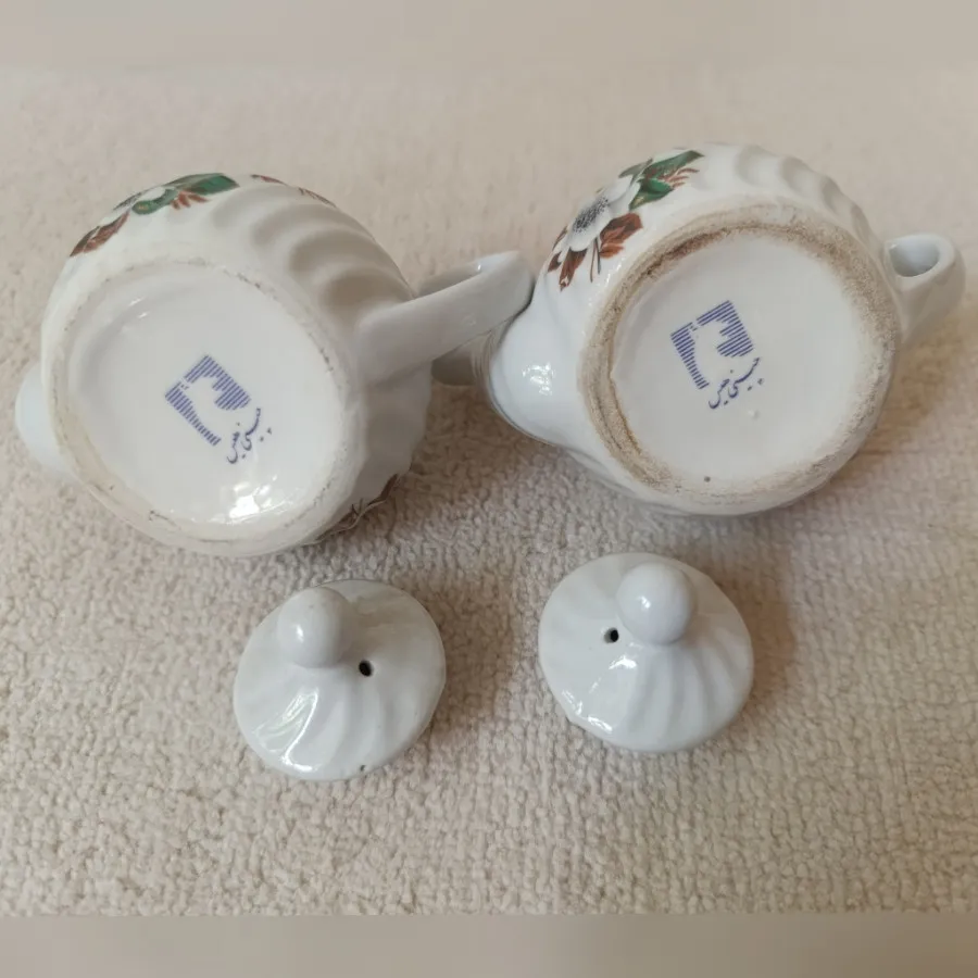 جفت قوری زعفرانی