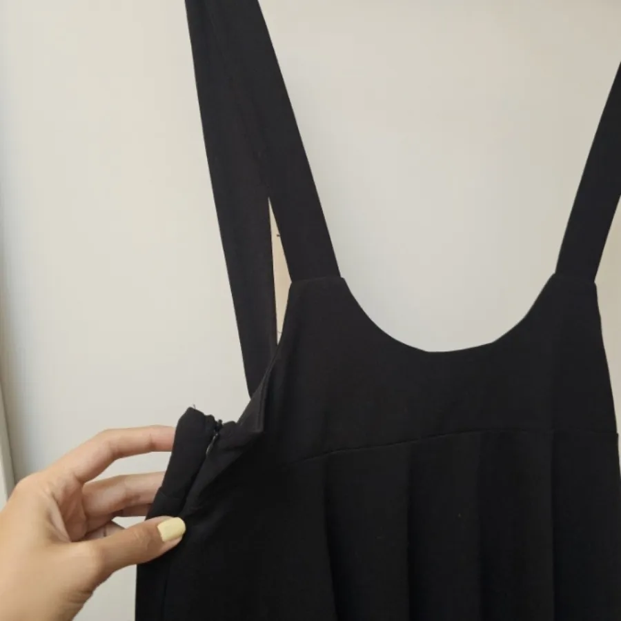 سارافون بندی مشکی کرپ