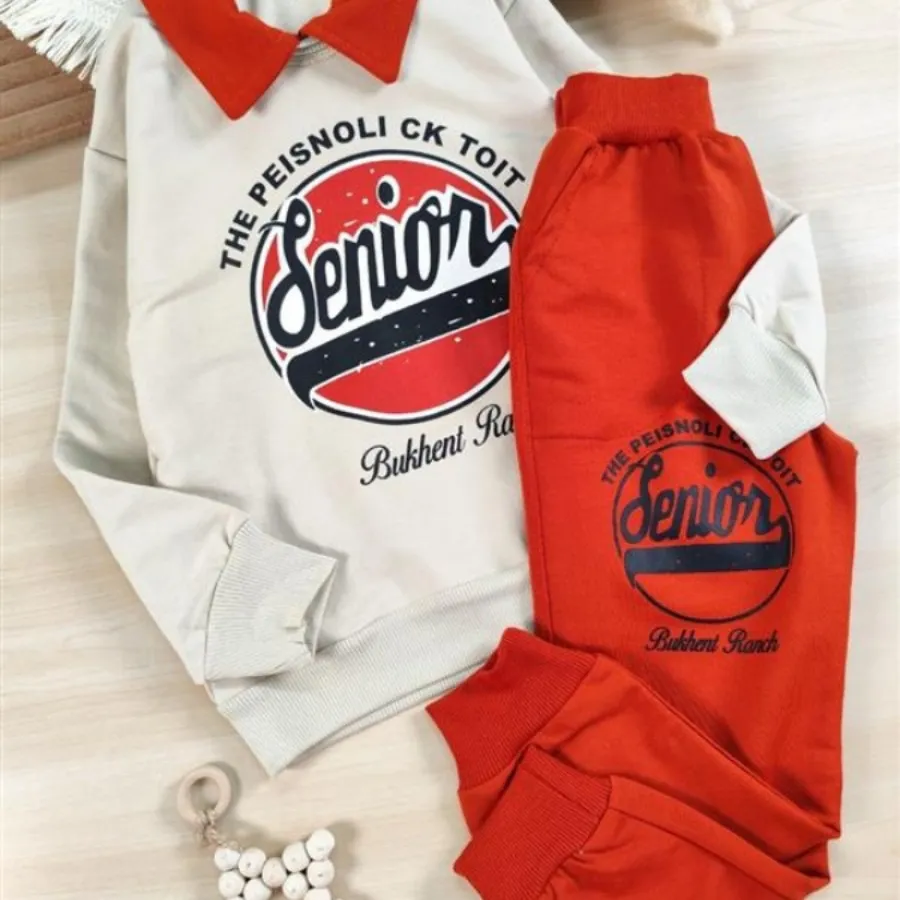 بلوز شلوار یقه دار