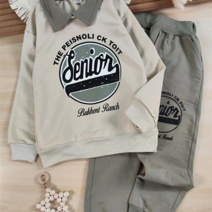 بلوز شلوار یقه دار