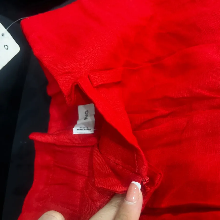 شلوار لینن منگو