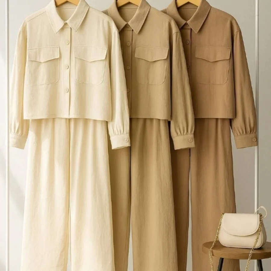 ست کت وشلوار جنس لنین