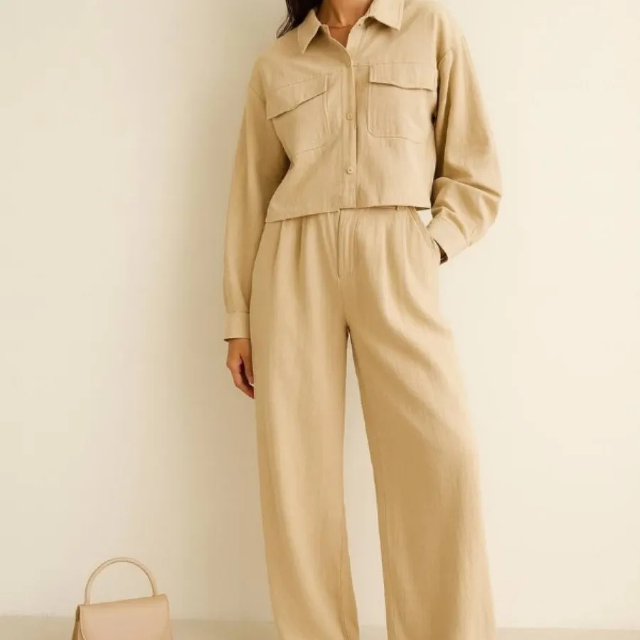 ست کت وشلوار جنس لنین