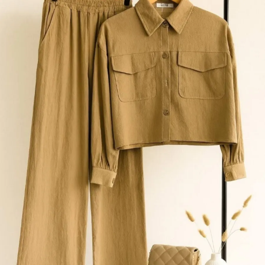 ست کت وشلوار جنس لنین