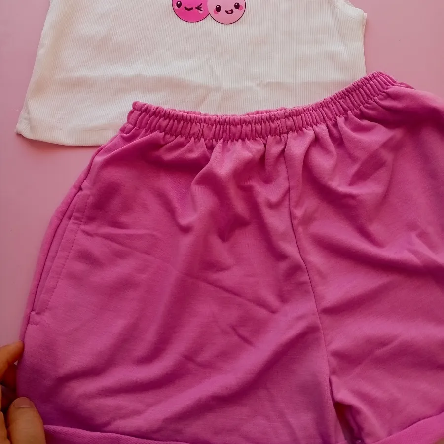 ست کراپ شورتک گیلاس