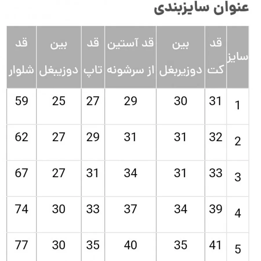 کت و شلوار بچگانه