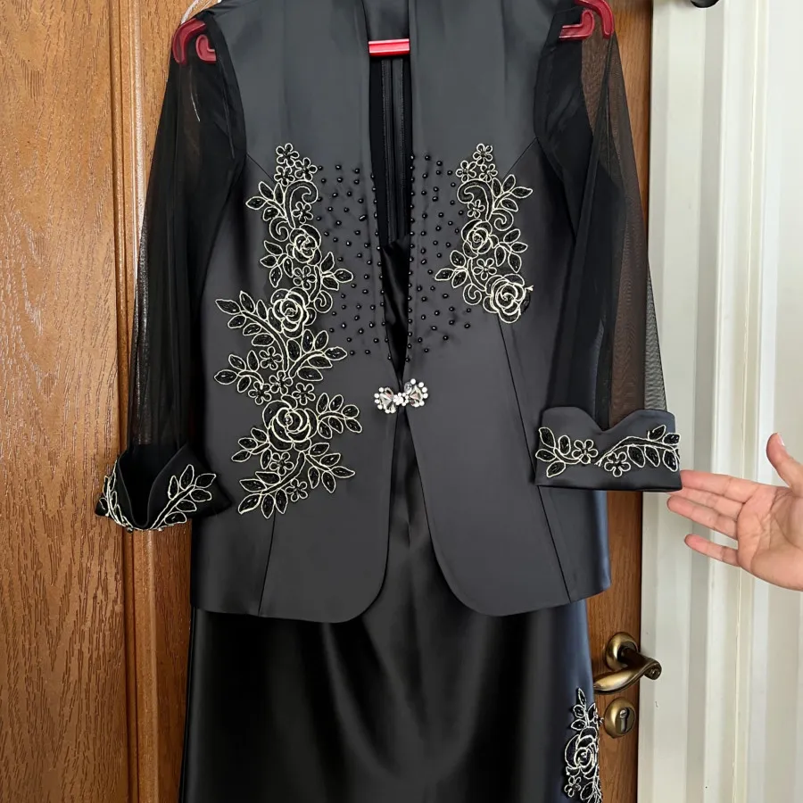 کت دامن مجلسی مشکی شیک