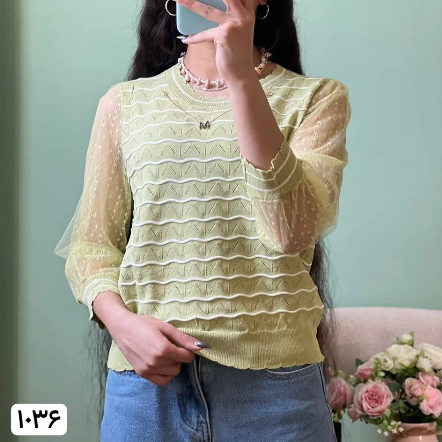 بلوز بافت مجلسی شیک