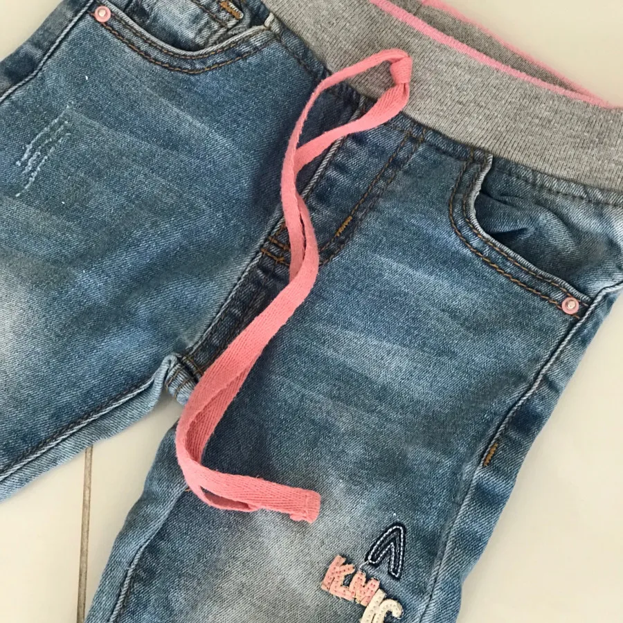 #شلوار جین دخترانه زاپدار