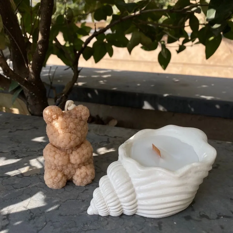 سنگ مصنوعی و شمع