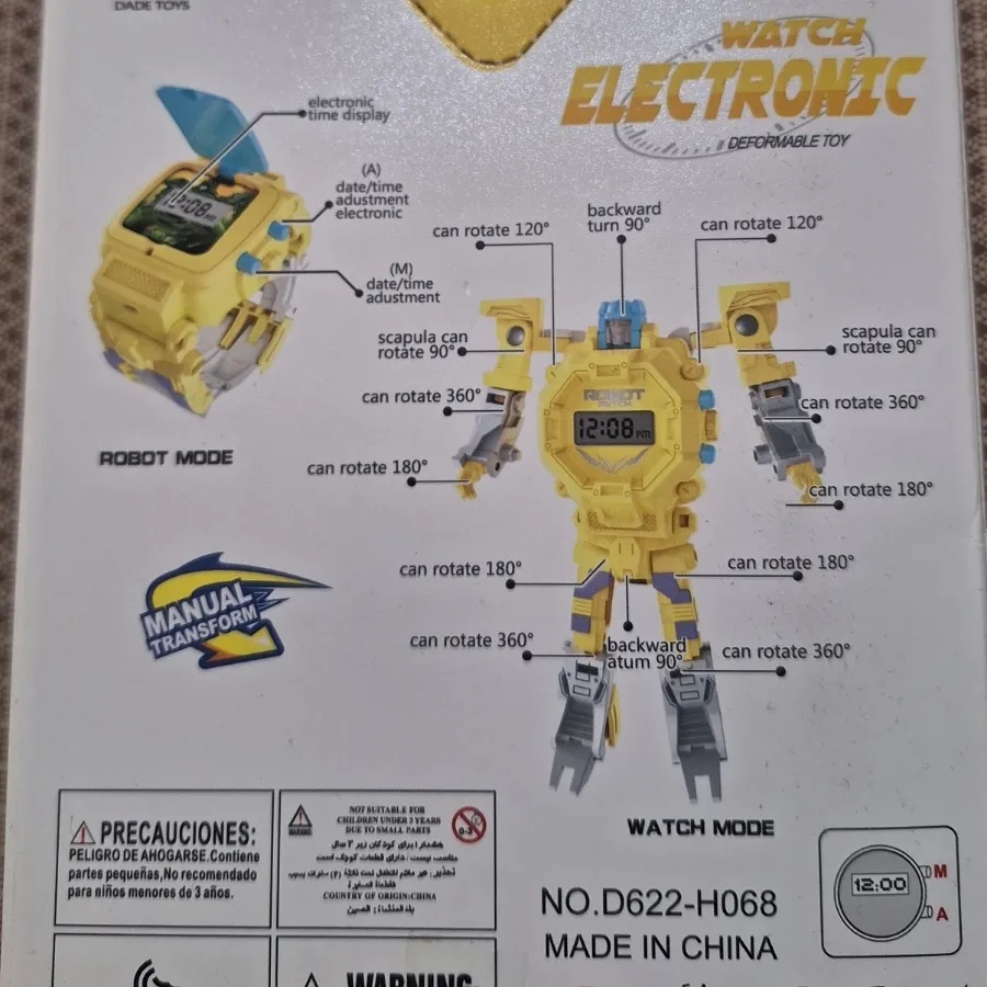 ساعت بچه گانه رباتی