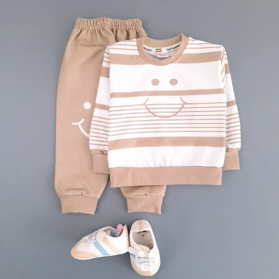 بلوز شلوار راه راه لبخند