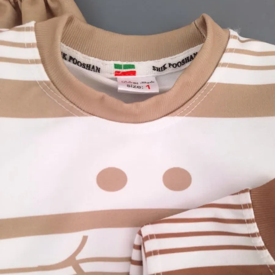 بلوز شلوار راه راه لبخند