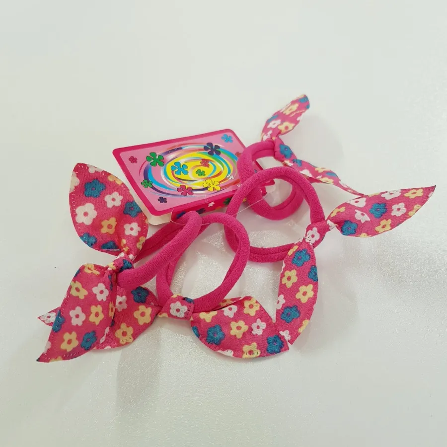 پک کش مو صورتی گلدار