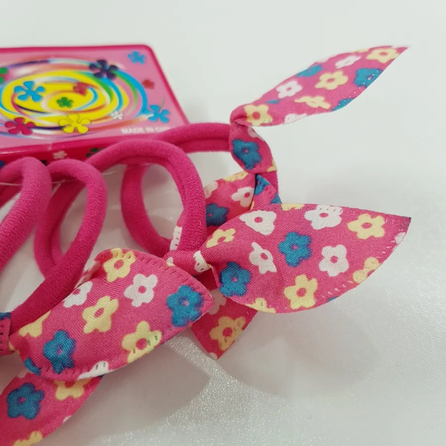 پک کش مو صورتی گلدار