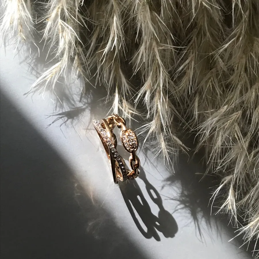 انگشتر زنانه سه لاین?