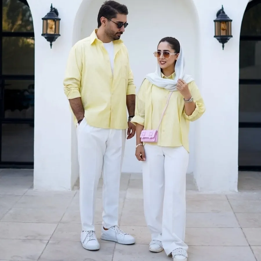 ست مانتو و پیراهن کاپل