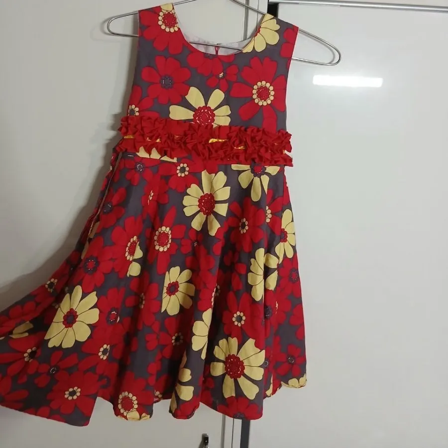 پیراهن نخی دخترانه