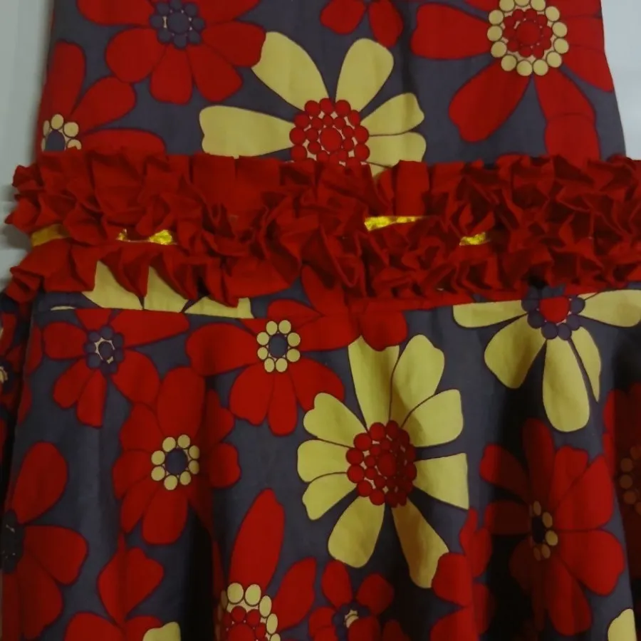 پیراهن نخی دخترانه