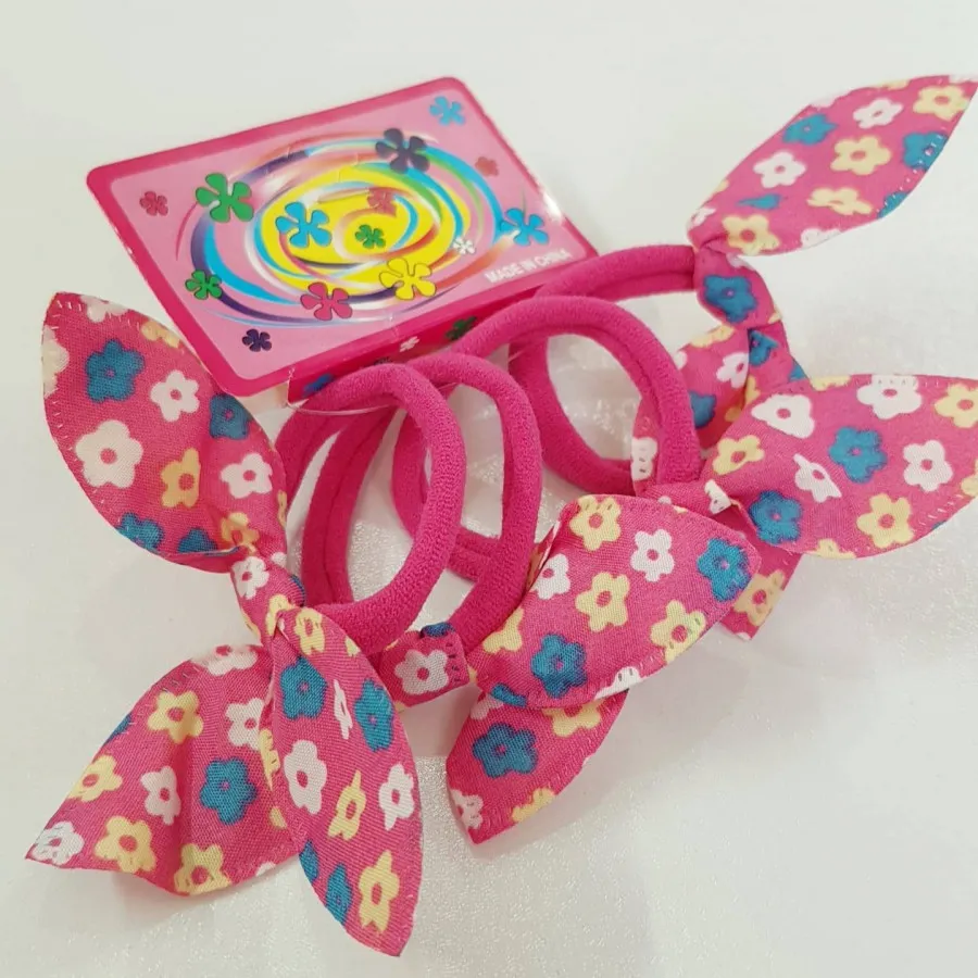 پک کش مو صورتی پاپیونی