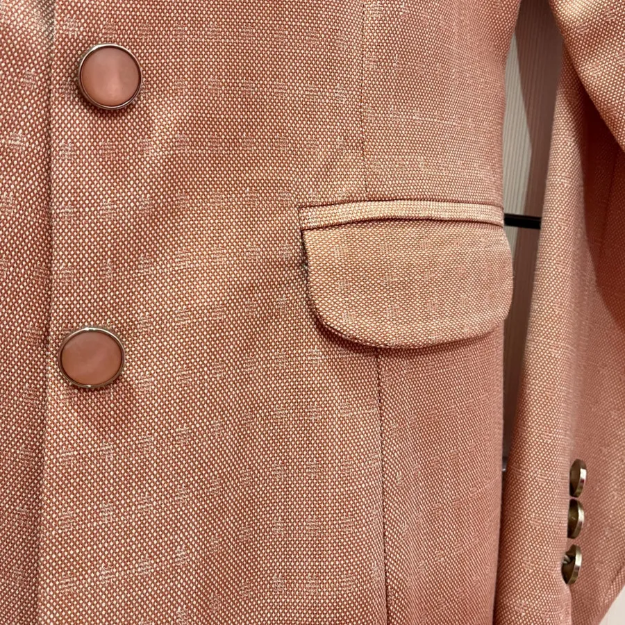 کت شانتون نخی صورتی