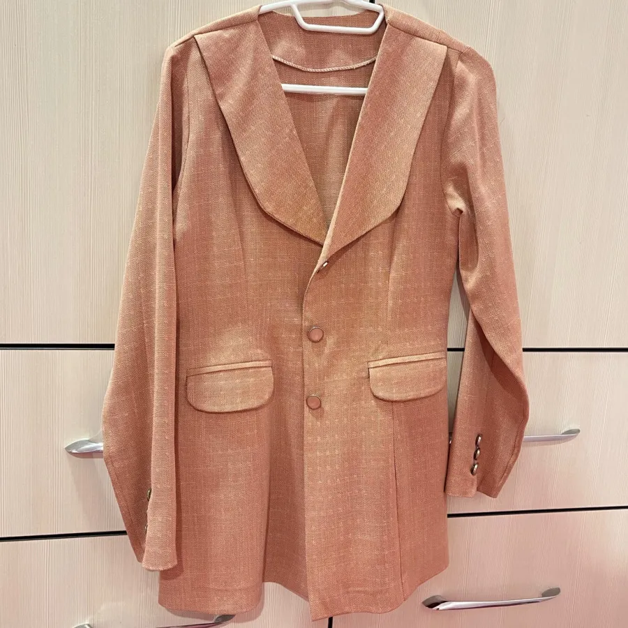 کت شانتون نخی صورتی