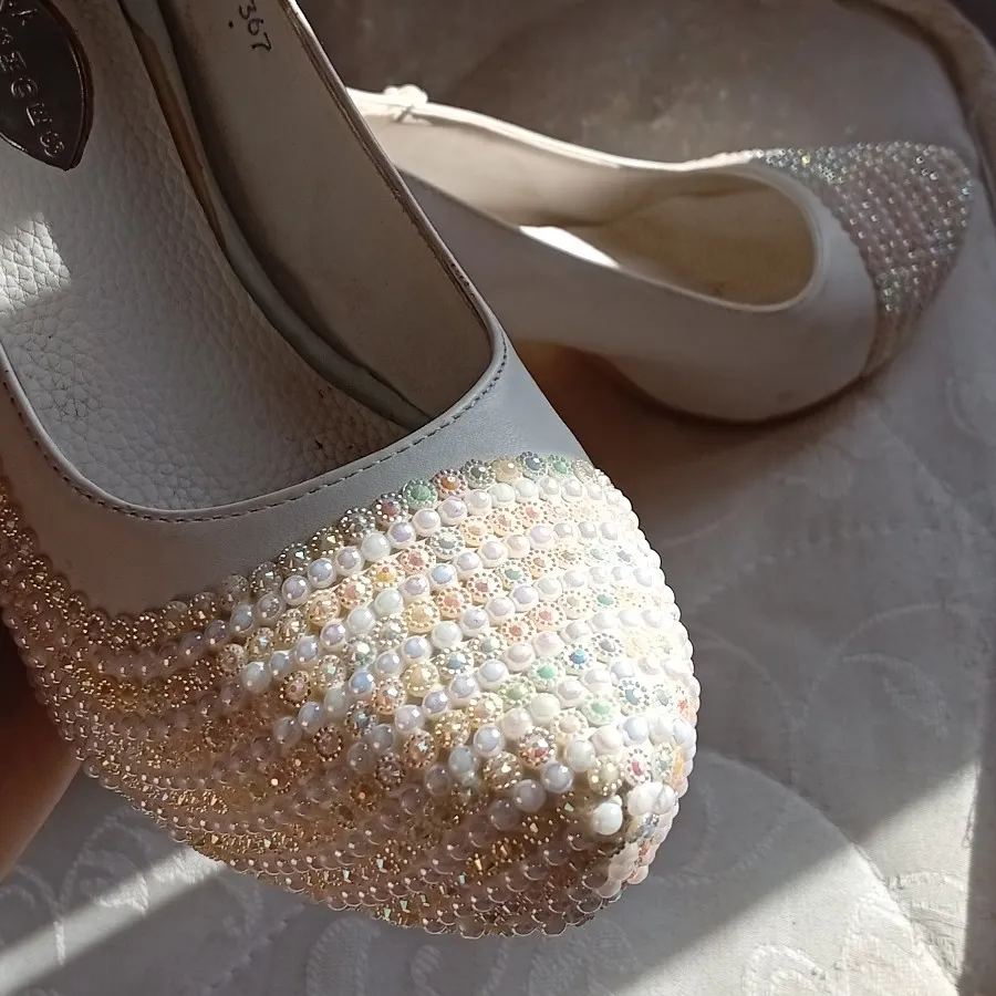 کفش مجلسی مروارید دوزی